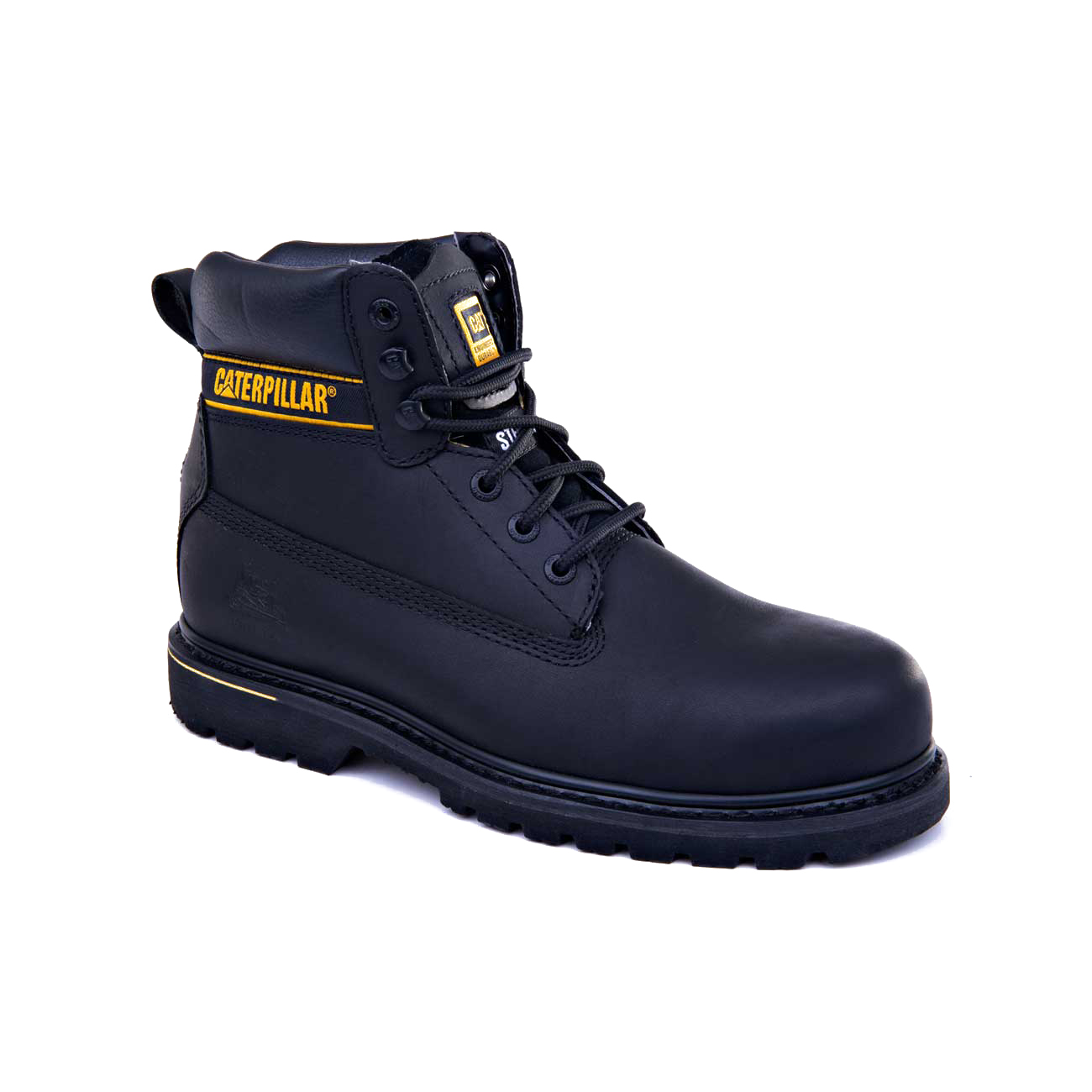 Caterpillar Boots Karachi - Caterpillar Holton St - Sa Mens Safety Boots Black (936150-FUL)